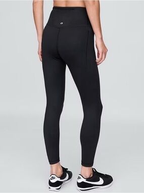 GapFit Recycled Power 7/8 Leggings Black High Rise Pockets NWT Size S